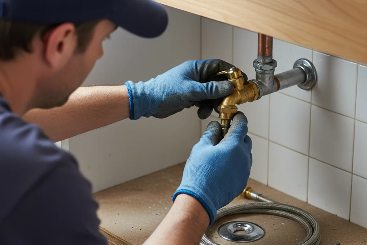Shutoff valve and fitting work during Faucet and Fixture Repair in Inwood
